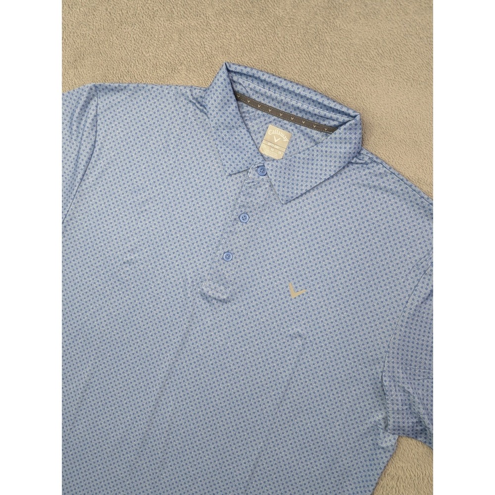 Callaway Mens Opti-Dri Performance Stretch Polo Shirt Blue Regatta XL CGKSF0M2